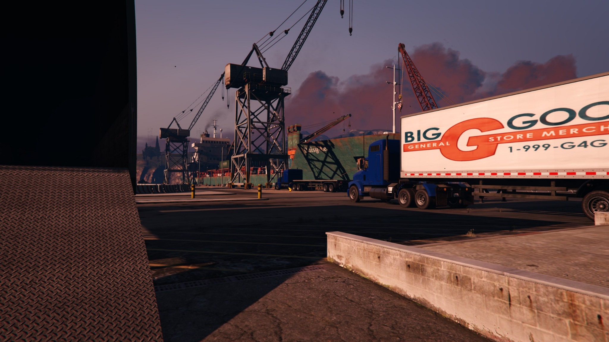 Bastone truck on the road